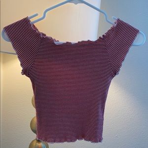 OFF THE SHOULDER CROP TOP